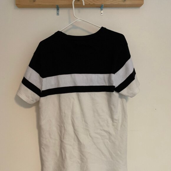 Casual black, white & cream t-shirt, 100% cotton - Picture 2 of 4
